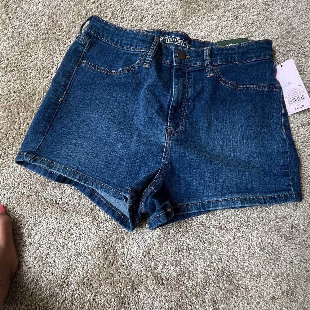Wild Fable Dark Blue Jean Shorts